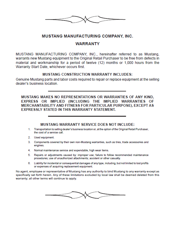 Mustang ML43 Parts Manual 909892 – Wheel Loader Catalog PDF