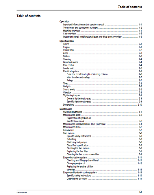 Mustang ML48T Loader Repair & Service Manual 918139 Download