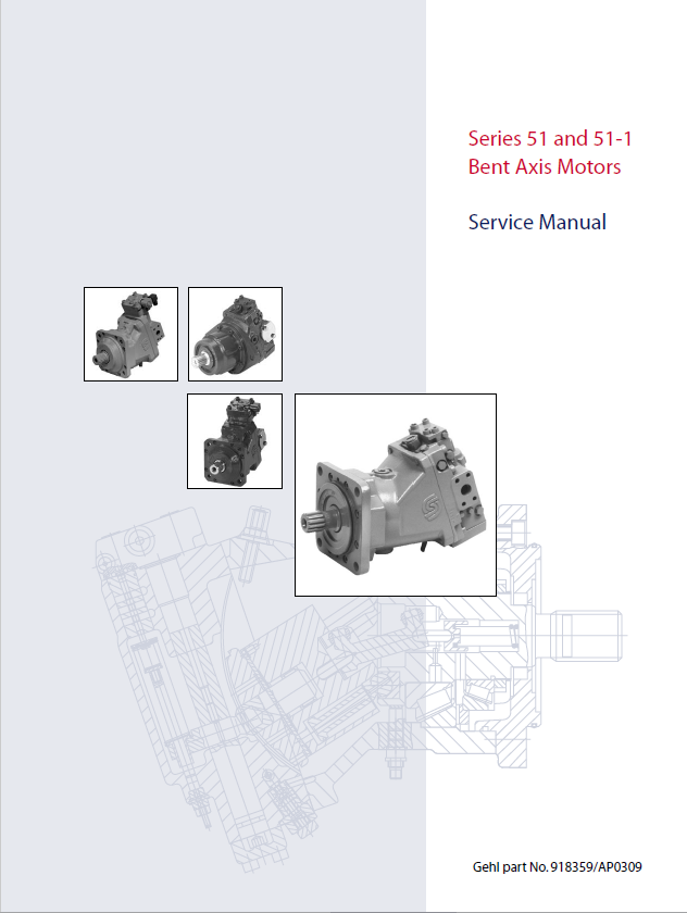 Mustang Sauer-Danfoss Series 51 & 51-1 Bent Axis Motor Service Manual 91835