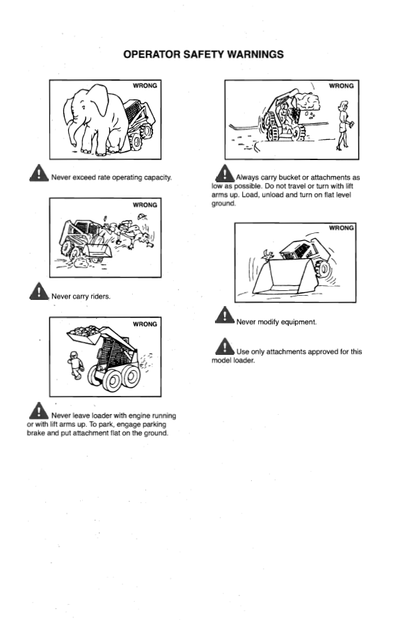 Mustang Skid Steer Loader 2060 2070 Owner and Operator Manual