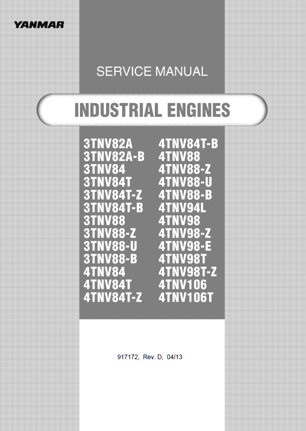 Mustang Telehandler 3TNV82A 3TNV84 Service Manual 917172 PDF