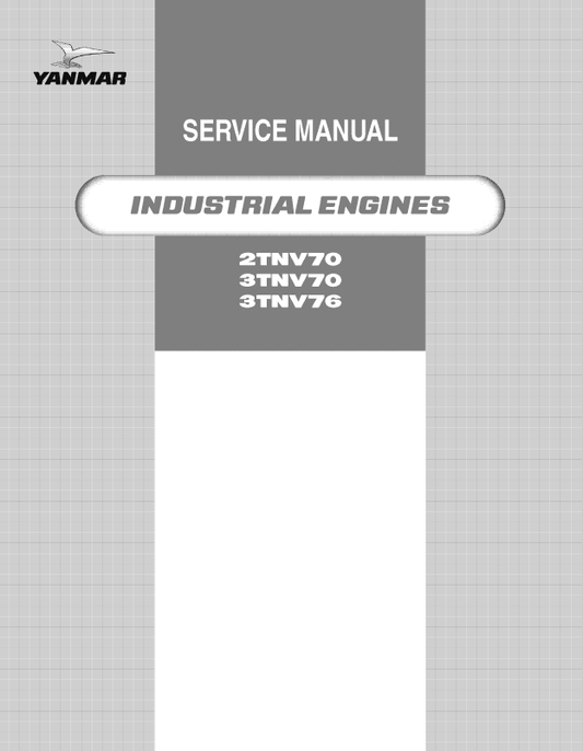 Mustang Yanmar 2TNV70 3TNV70 3TNV76 Engine Service Manual PDF 50940077A