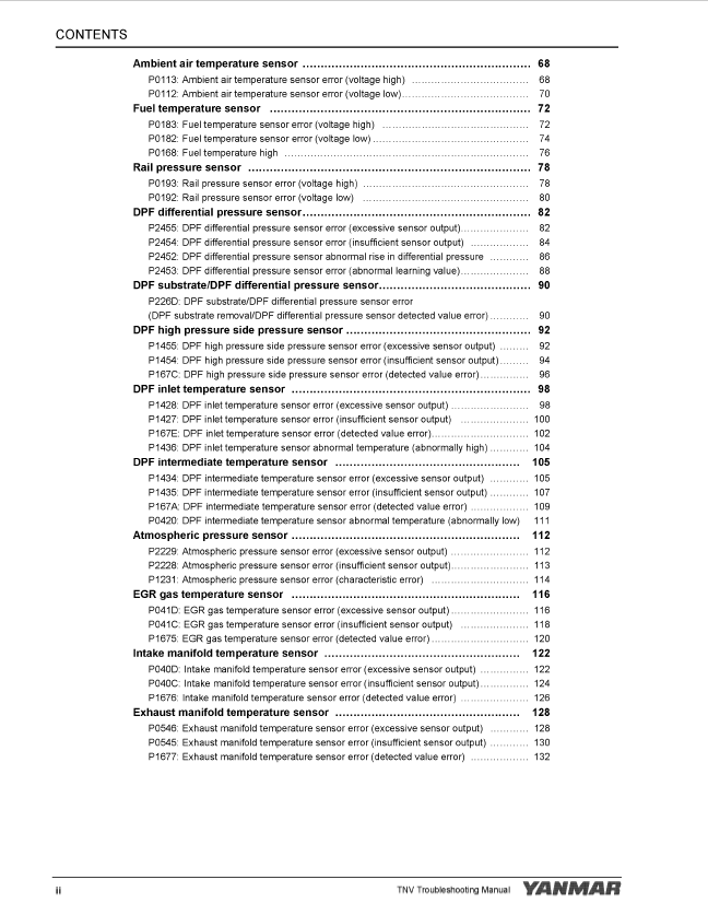 Mustang Yanmar Industrial Diesel Engine Service Manual 50950138 PDF