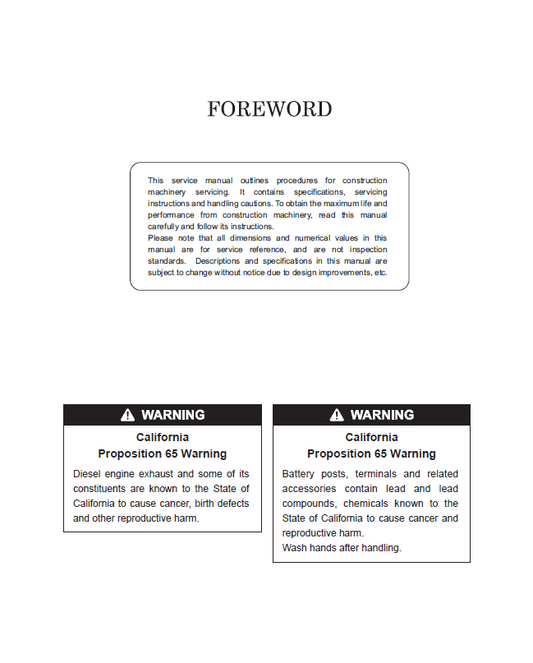 Mustang Z17 Gen:2 170Z NXT2 Excavator Repair & Workshop Manual PDF