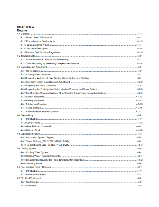 Mustang Z27-270Z Z35-350Z Hydraulic Excavator Repair Manual PDF 50940109