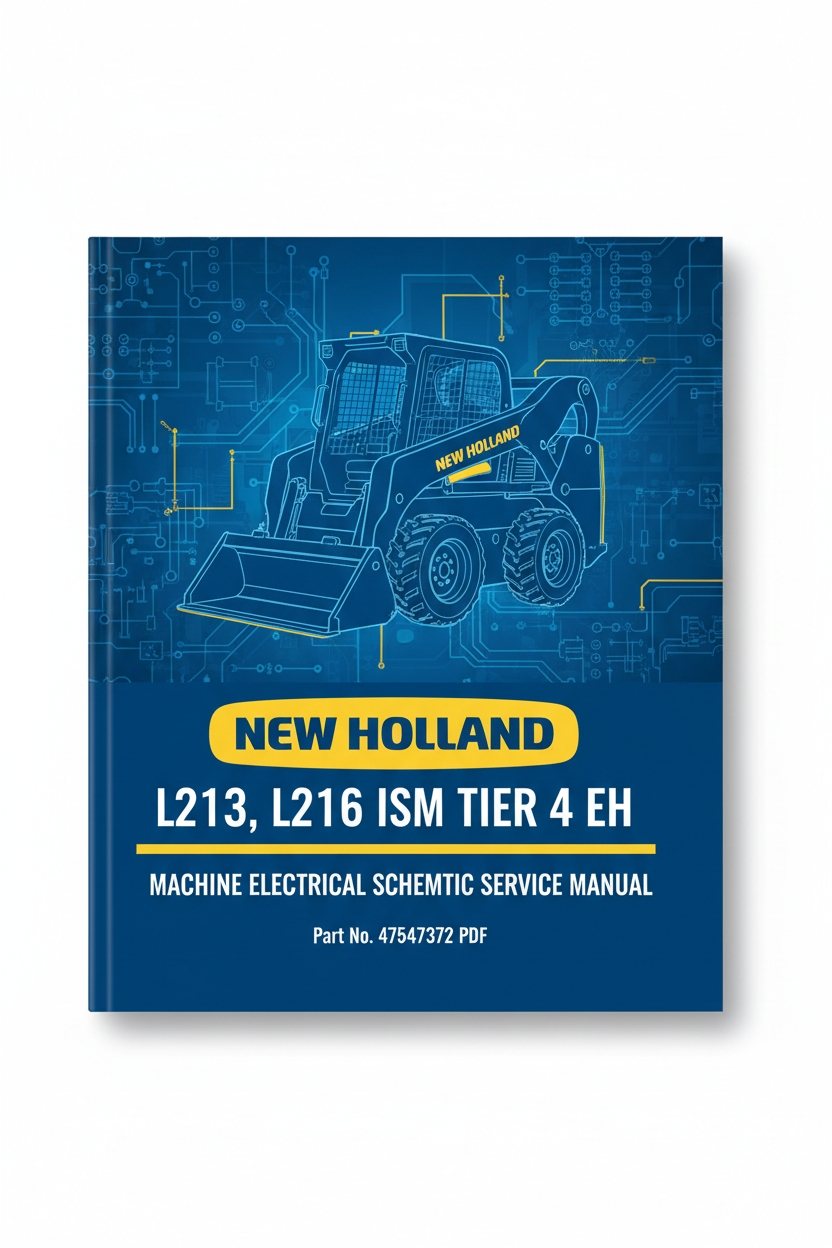 NEW HOLLAND L213, L216 ISM TIER 4 EH MACHINE ELECTRICAL SCHEMATIC SERVICE MANUAL 47547372 PDF
