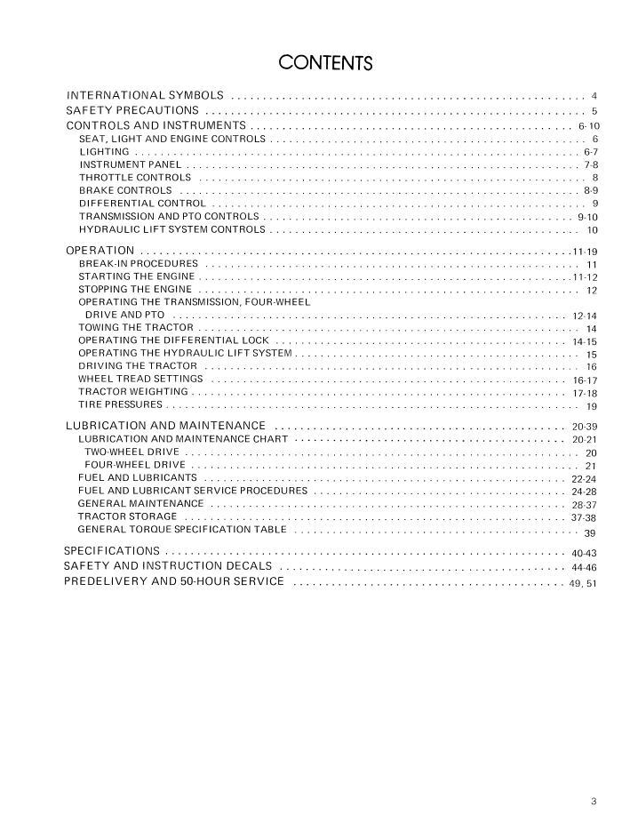 New Holland 1100 Ford Tractor Operating Manual 42110012 PDF