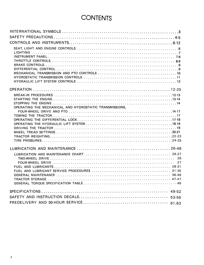 New Holland 1110 Ford Tractor Operating Manual 42111010 PDF