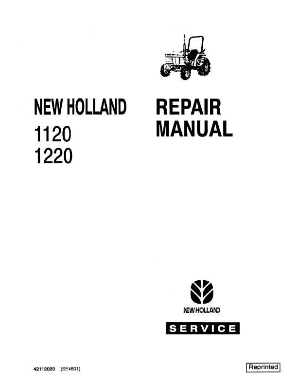 New Holland 1120 1220 Tractor Service Repair Manual 42112020