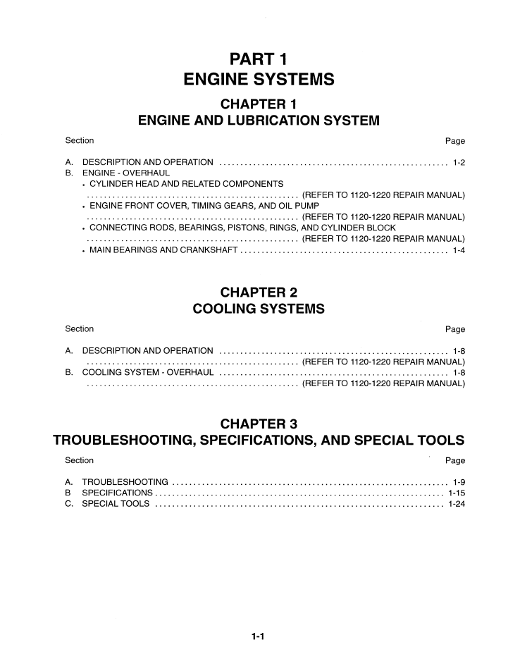 New Holland 1120, 1220 Tractor Supplement Manual 40121510 PDF