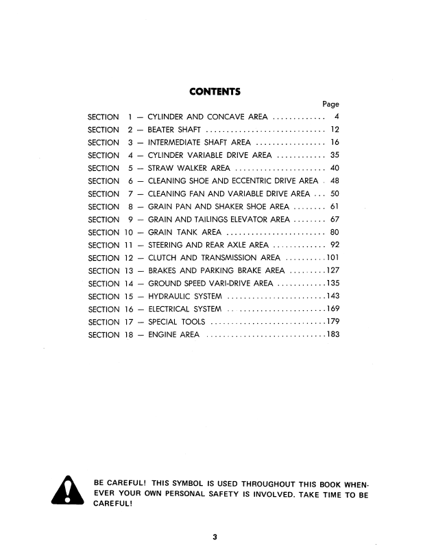 New Holland 1400, 1500 Combine Repair Manual 40481300 PDF