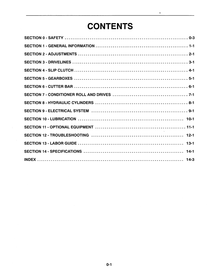 New Holland 1431 Mower-Conditioner Service Manual 40143110 PDF
