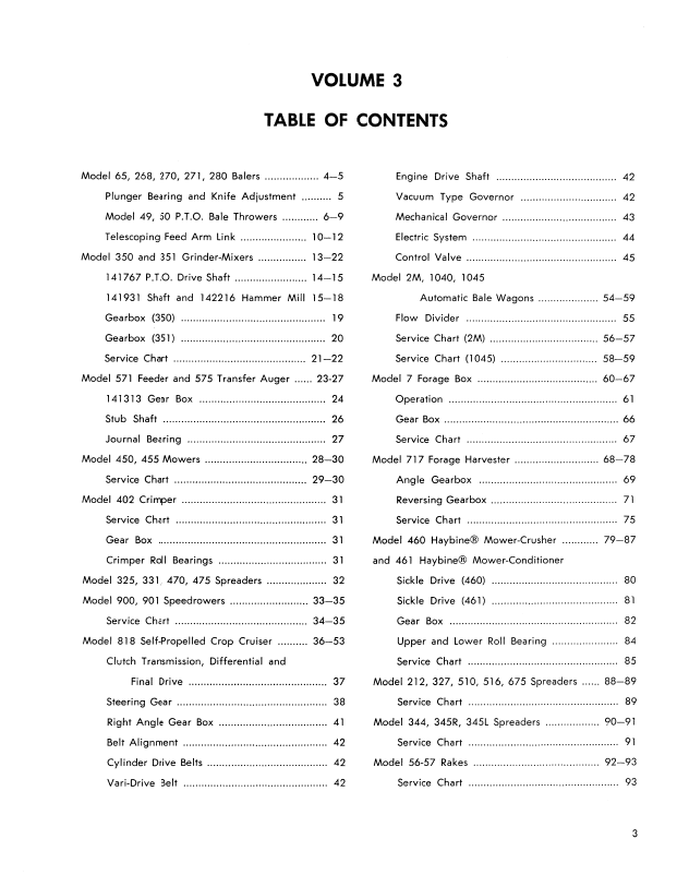 New Holland 1960-1968 Serviceman Vol III Workshop Manual 40992200 PDF