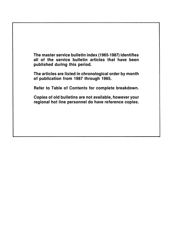 New Holland 1965-1987 Service Article Bulletin Manual 40991790 PDF