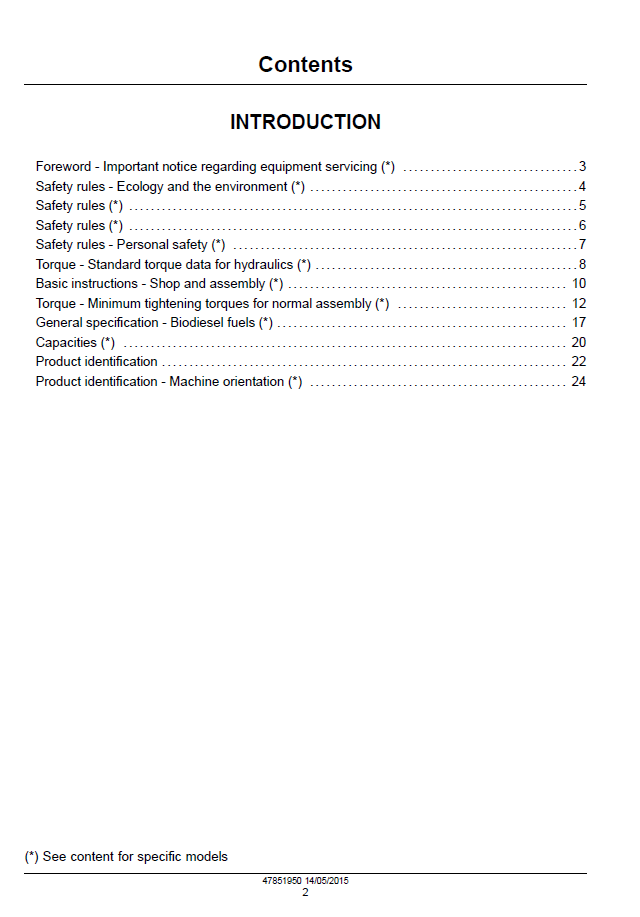 New Holland 200 Series Skid Steer & Track Loader Manual PDF | Pub 47888420