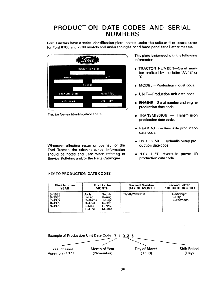 New Holland 2600 3600 4100 4600 5600 6600 Tractor Manual PDF