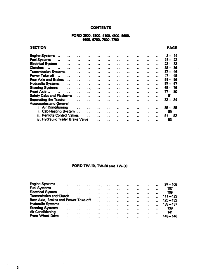 New Holland 2600 Tractor Repair & Maintenance Manual 40881040 PDF