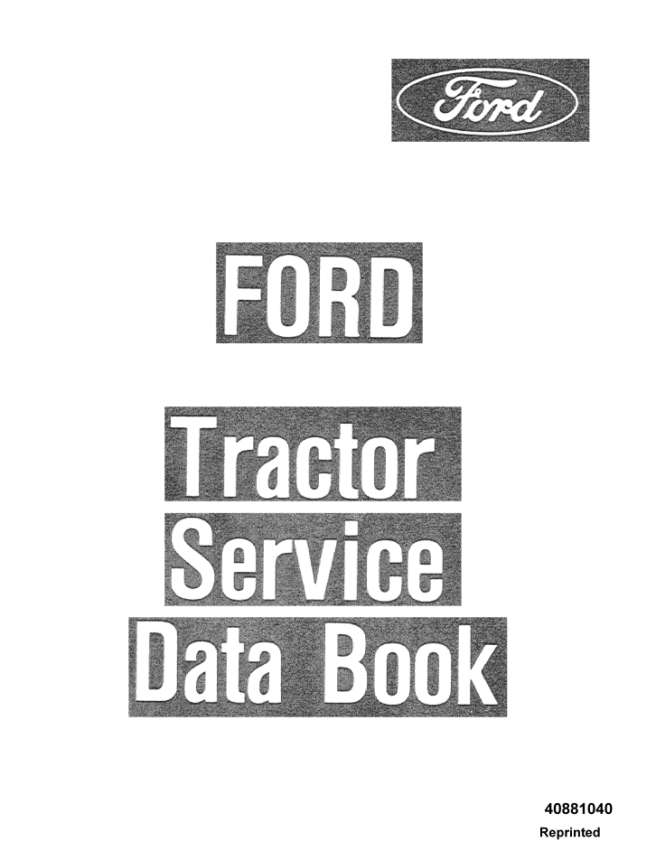 New Holland 2600 Tractor Service Repair Manual 40881040 PDF