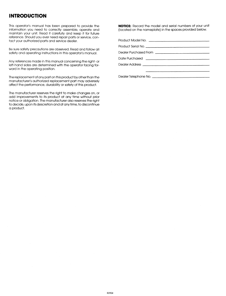 New Holland 26 Rotary Tiller Attachment Manual – 42002611 PDF