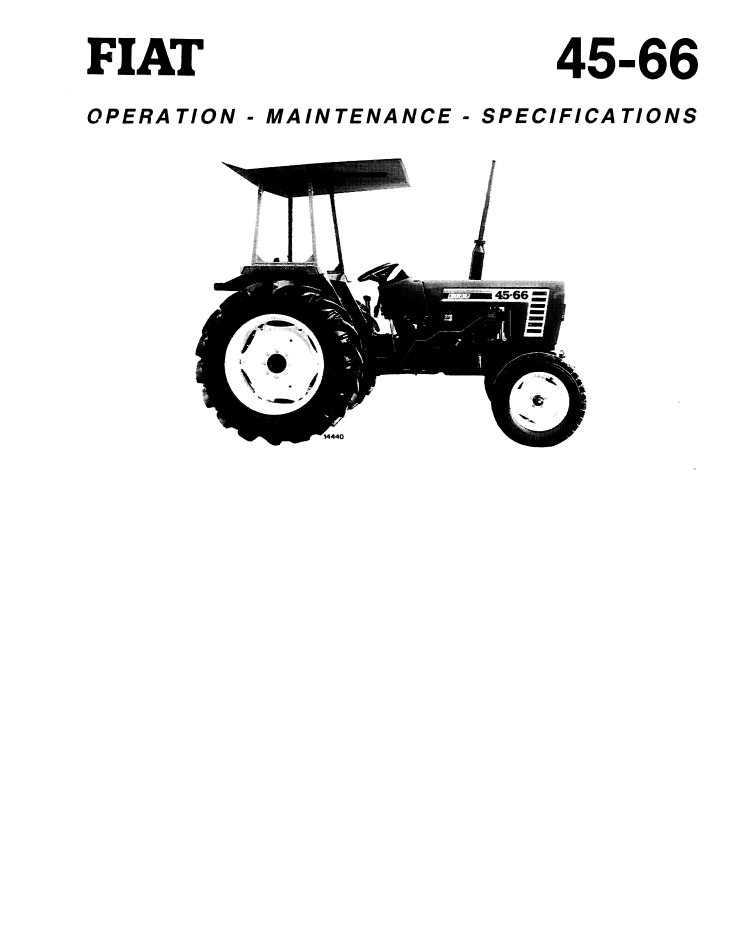 New Holland 45-66 DT Tractor Operator & Maintenance Manual 06910161