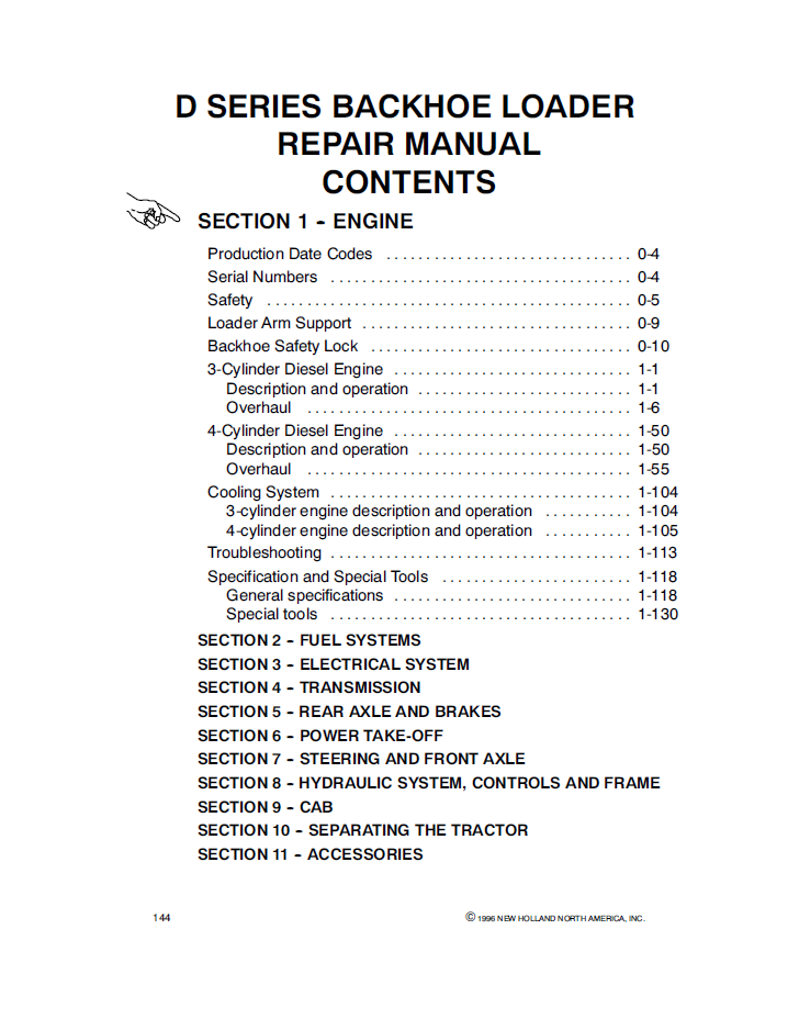 New Holland 455D 555D 575D 655D 675D Service Manual 40067501 PDF