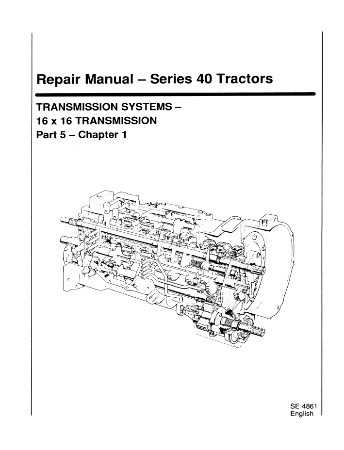 New Holland 5640-8340 Tractor Workshop Manual 40564005 PDF
