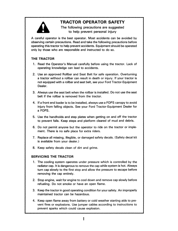 New Holland 7000 Tractor Guide & Manual | 42700010