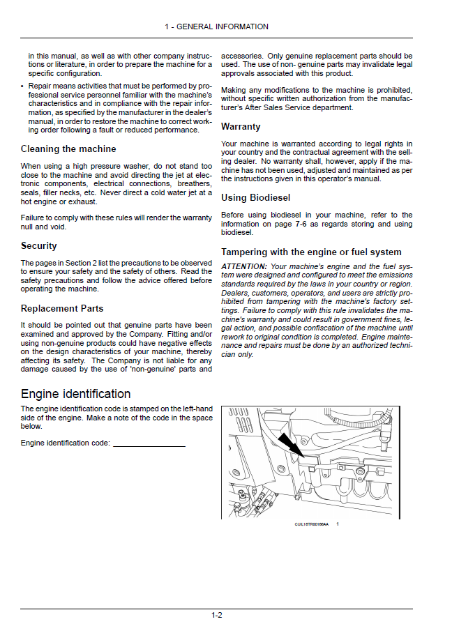 New Holland 7630 & 8030 Series Tractor Owner Manual (47793448)