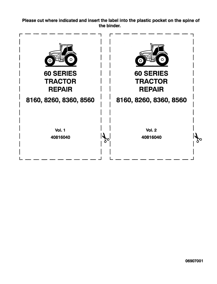 New Holland 8160 8260 8360 8560 Repair Manual 40816040 PDF
