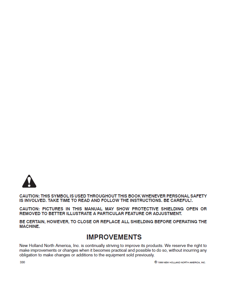 New Holland 8160 8260 8360 8560 Tractor Manual 86593406 PDF