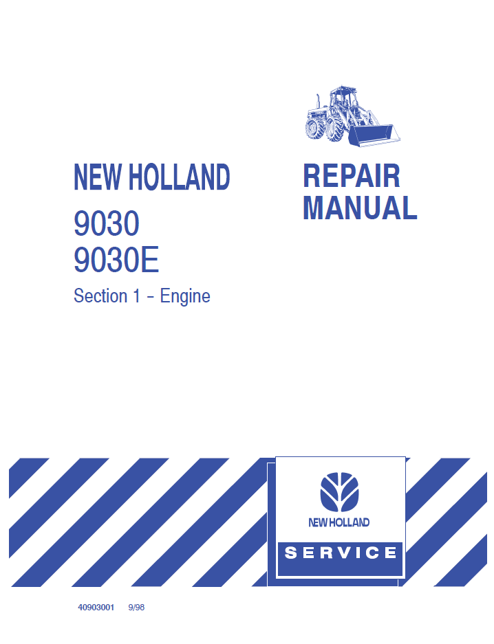 New Holland 9030 9030E Bidirectional Tractor Manual 40903001 PDF