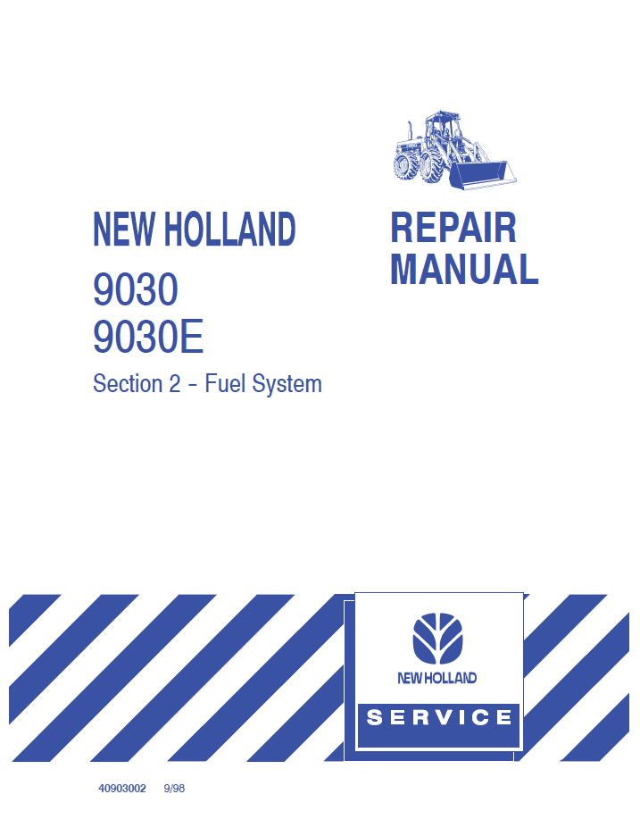New Holland 9030 9030E Bidirectional Tractor Manual 40903002 PDF