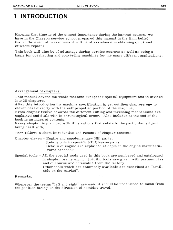 New Holland 975 Combine Workshop Service Manual 40097510 PDF