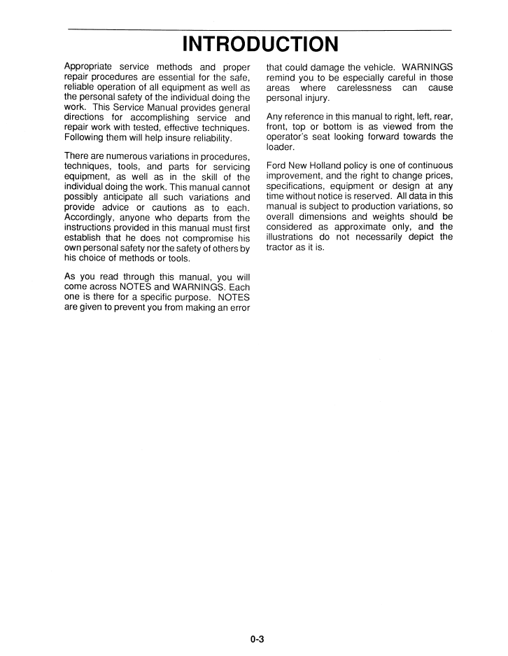 New Holland Backhoe Loader 455D 555D 575D 655D 675D Repair Manual