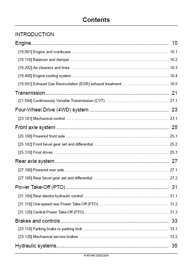 New Holland Boomer 46D 54D CVT Workshop Service Manual 47851943