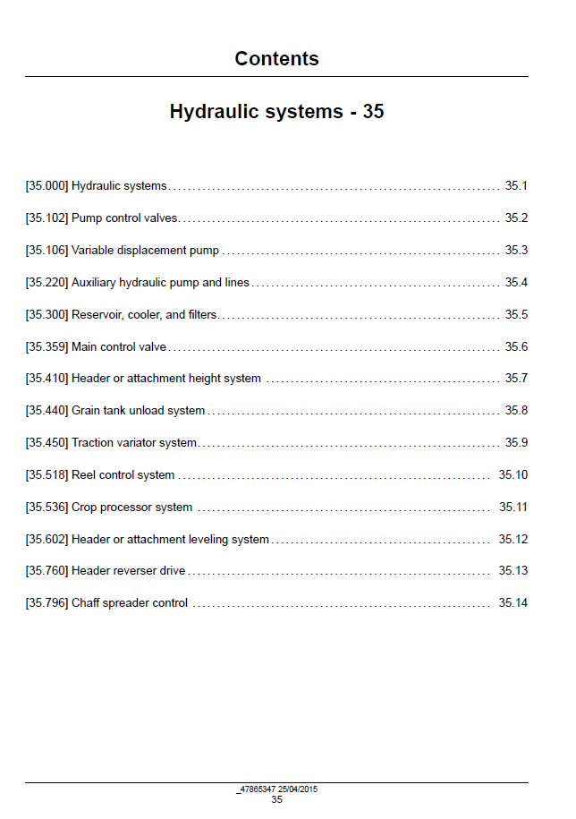 New Holland CR6.80, CR6.90, CR7.90, CR8.90, CR9.90 Service Manual (Publication 47878224)