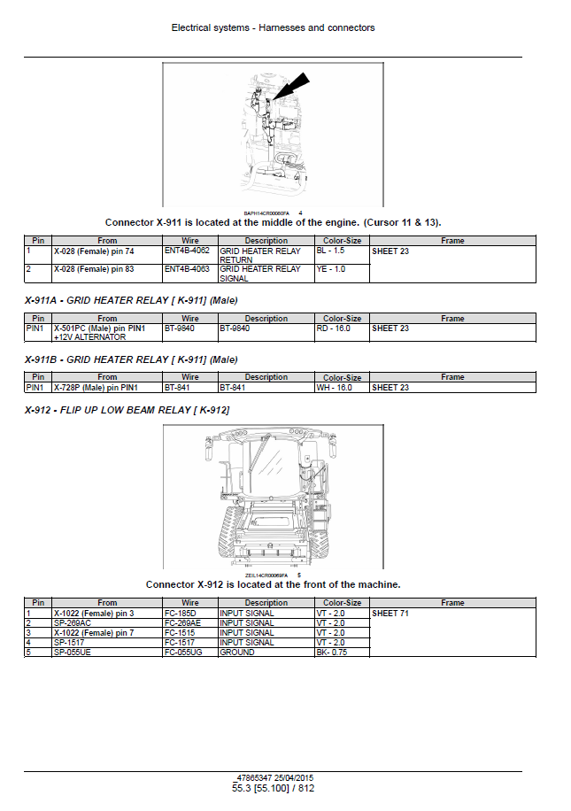 New Holland CR6.80, CR6.90, CR7.90, CR8.90, CR9.90 Service Manual (Publication 47878229)