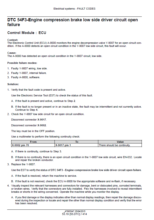 New Holland CR6.80, CR6.90, CR7.90, CR8.90, CR9.90 Service Manual (Publication 47878232)