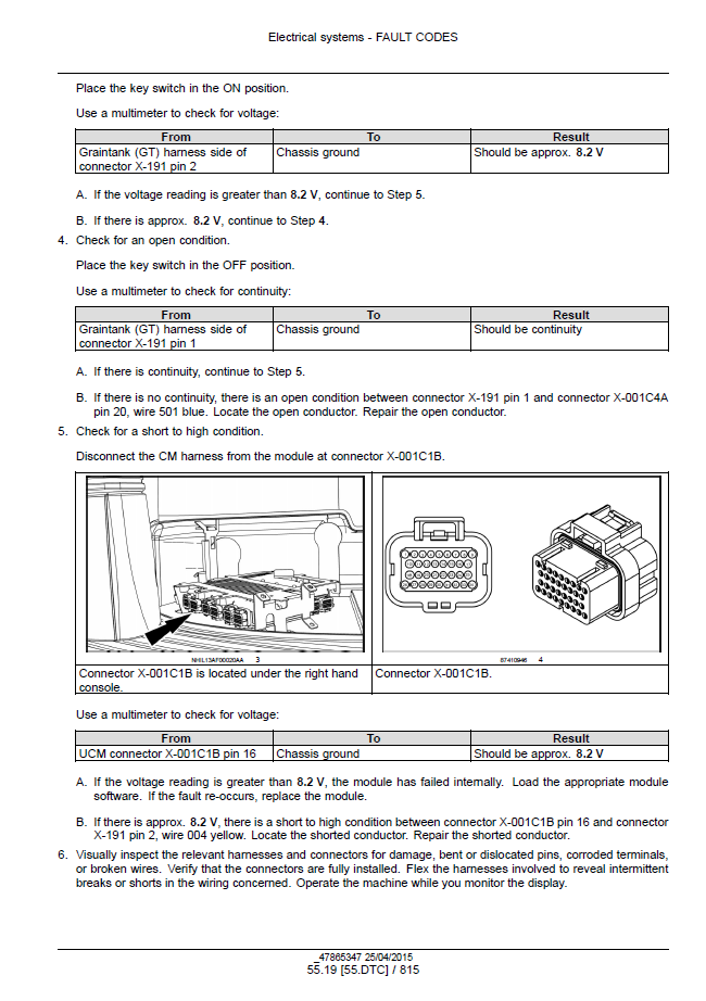 New Holland CR6.80, CR6.90, CR7.90, CR8.90, CR9.90 Service Manual (Publication 47878233)