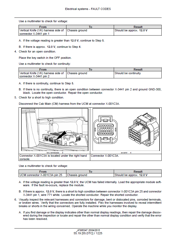 New Holland CR6.80, CR6.90, CR7.90, CR8.90, CR9.90 Service Manual (Publication 47878234)