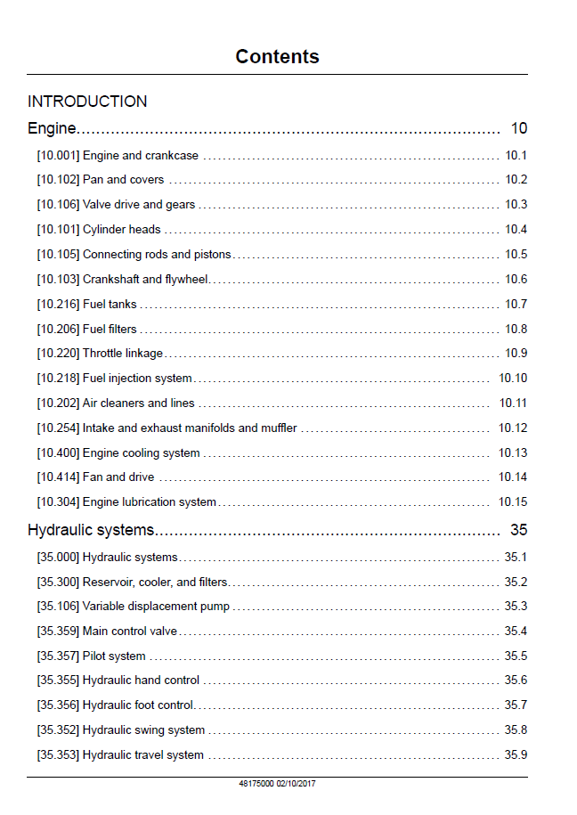 New Holland E30C Mini Excavator Service & Repair Manual (PN 48175000)