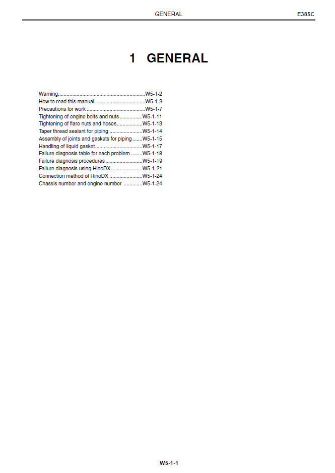 New Holland E385C Hino J08E-UN Engine Manual 47391166A PDF