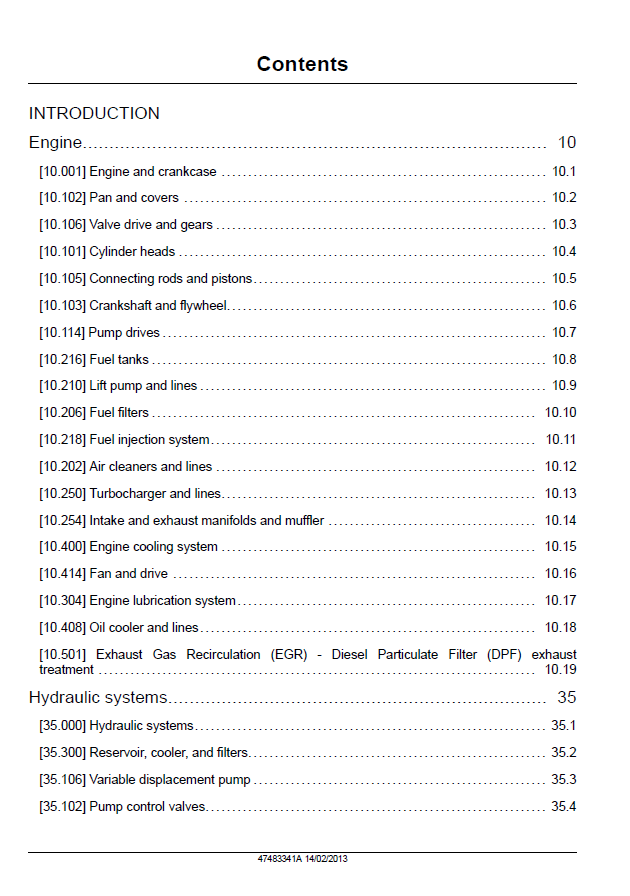 New Holland E485C Crawler Excavator Workshop and Repair Handbook 47483341A (PDF)