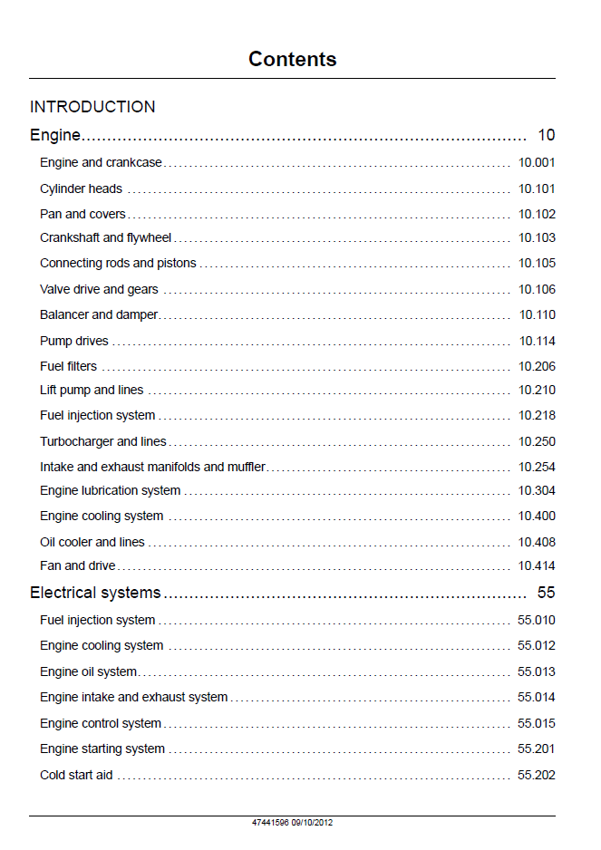 New Holland F4HFA413AE002-F4HFA613FE003 Manual 47441596 PDF