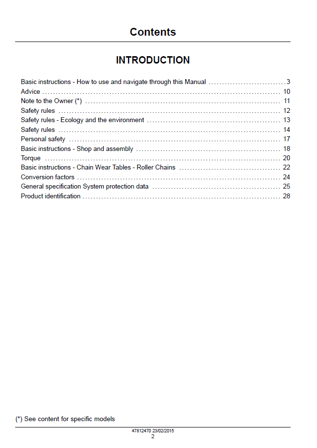 New Holland FR Series Self-Propelled Forage Harvester Technical Service Manual (47812470)