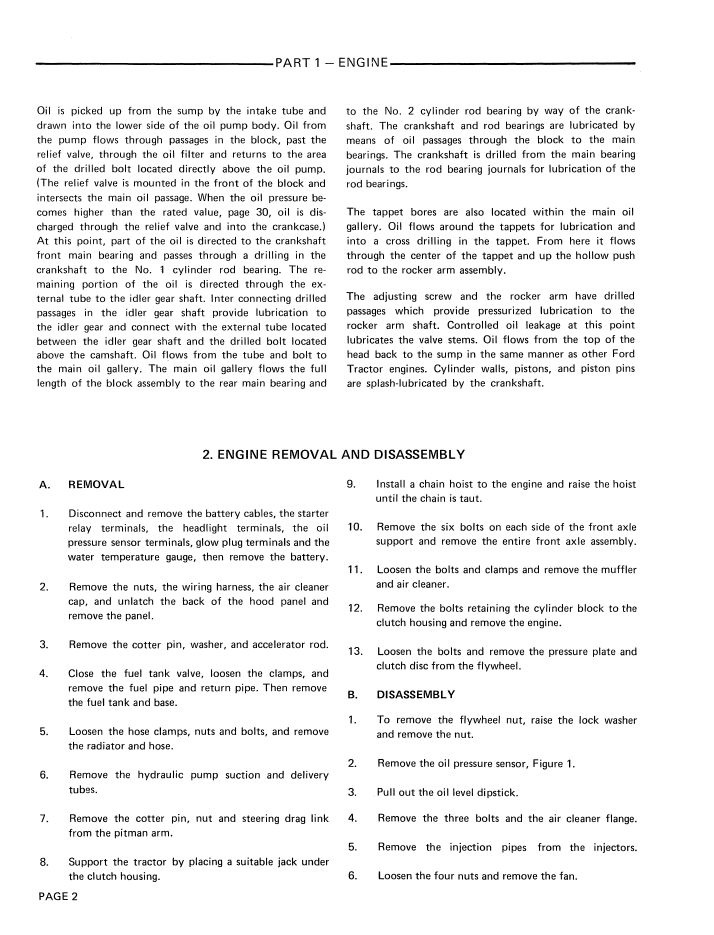 New Holland Ford 1000 & 1600 Tractor Technical Manual 40100020 PDF