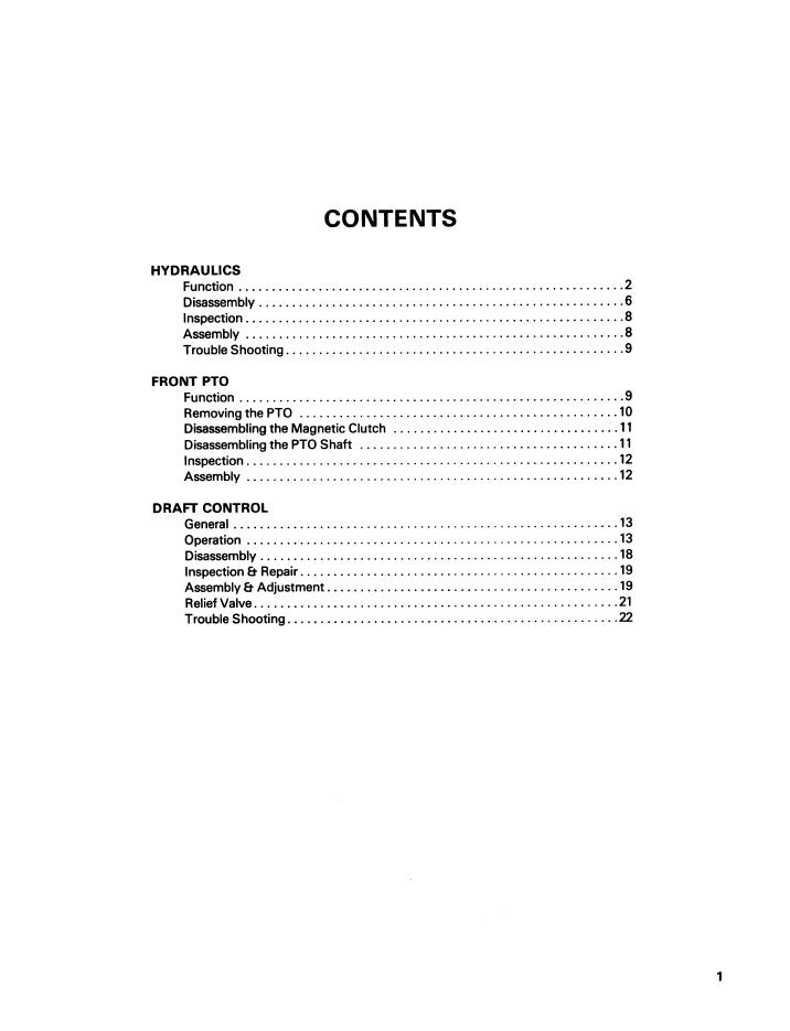 New Holland Ford 1100-1900 Tractor Repair Manual 40110010 PDF