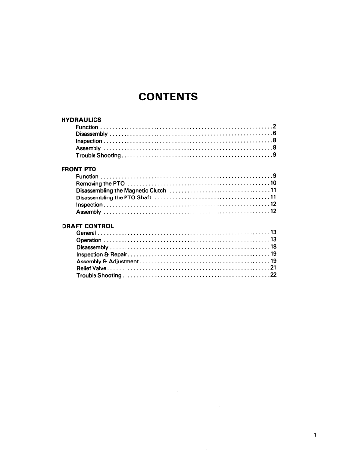 New Holland Ford 1100-1900 Tractor Repair Manual 40130040 PDF