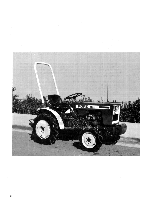 New Holland Ford 1200 Tractor Operating Guide 42120010