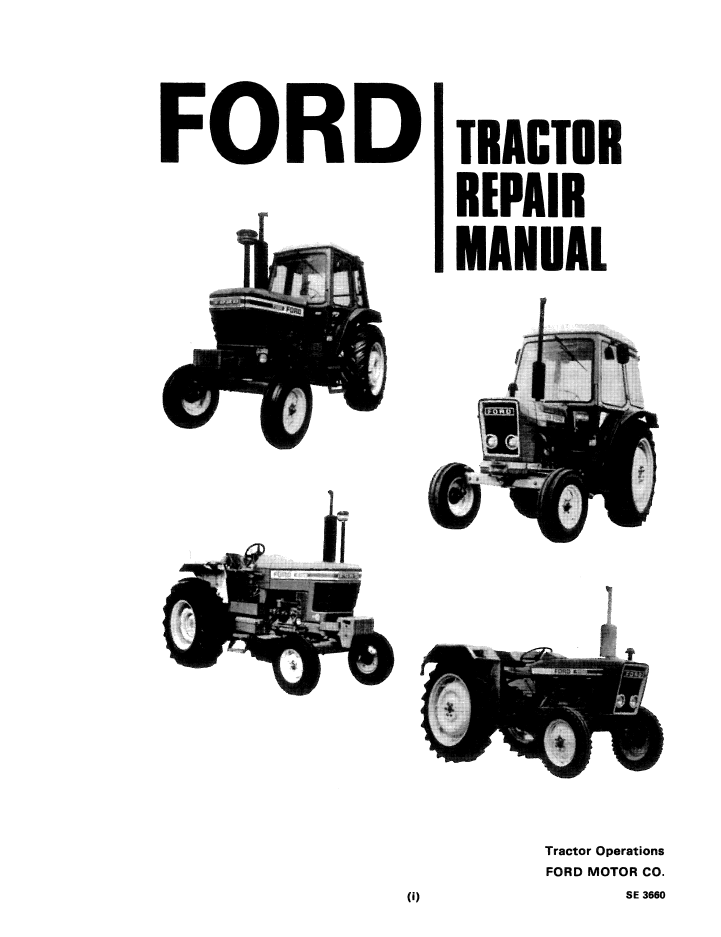 New Holland Ford 2600, 3600, 4100, 4600 Tractor Manual PDF